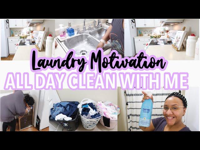 LAUNDRY MOTIVATION 2021 / LAUNDRY ROUTINE 2021 / ALL DAY CLEAN WITH ME 2021 / SPEED CLEANING