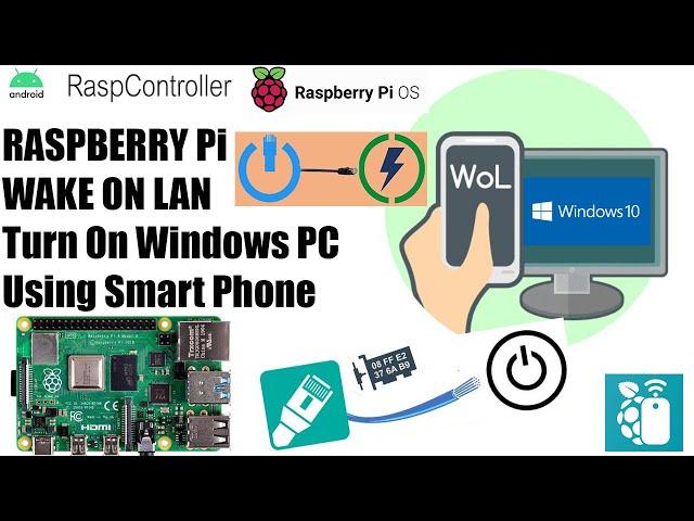 Raspberry Pi 4: Wake On LAN Server (Turn On Windows PC Using Smart Phone)