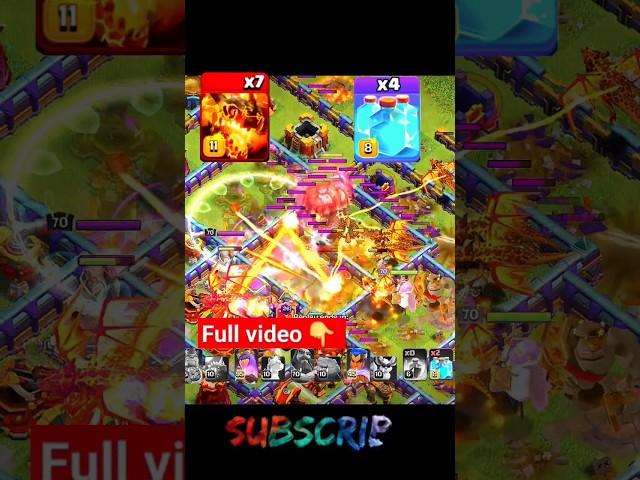 Th16 Base 7x Super Dragon + 4 Clone Spell =  WOW!!! Attack Strategy  Clash of clans