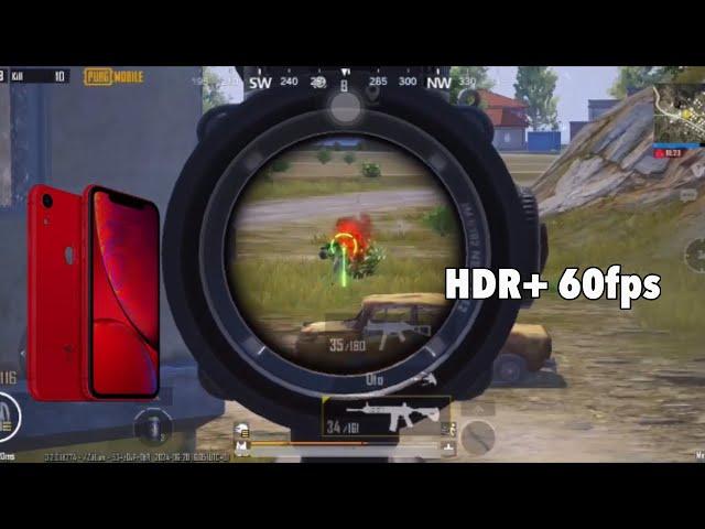 PUBG HDR 60 FPS 5 FINGERS FUL GYRO | IPHONE XR PUBG MOBILE