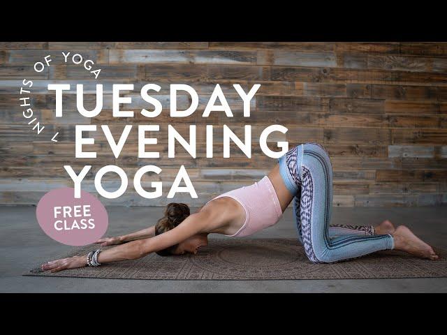 Tuesday Evening Vinyasa Yoga Class  (FULL CLASS)