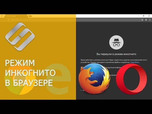 Режим инкогнито Google Chrome, Яндекс Браузер, Opera, FireFox, Microsoft Edge, Explorer 