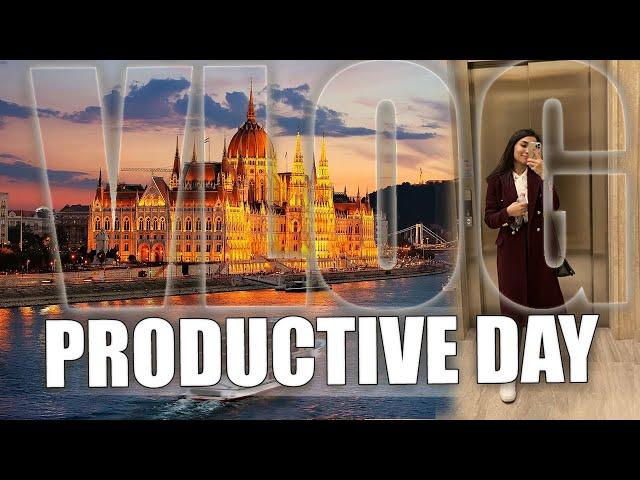 Productive day in a life of a PhD Student  - Budapest Vlog: University, Food, Touristic sights