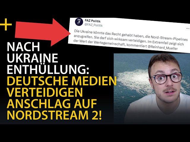 KEIN WITZ! Die Zerstörung der Pipeline sei "richtig" und "rechtens" gewesen!