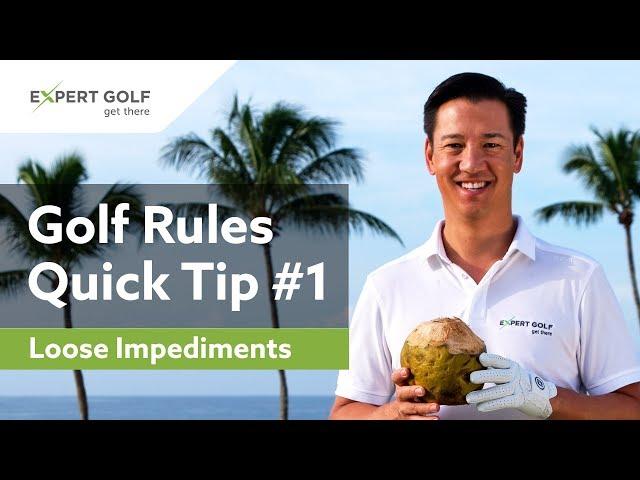 GOLF RULES Quick Tip #1 | LOOSE IMPEDIMENTS