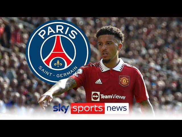 PSG are interested in signing Manchester United forward Jadon Sancho