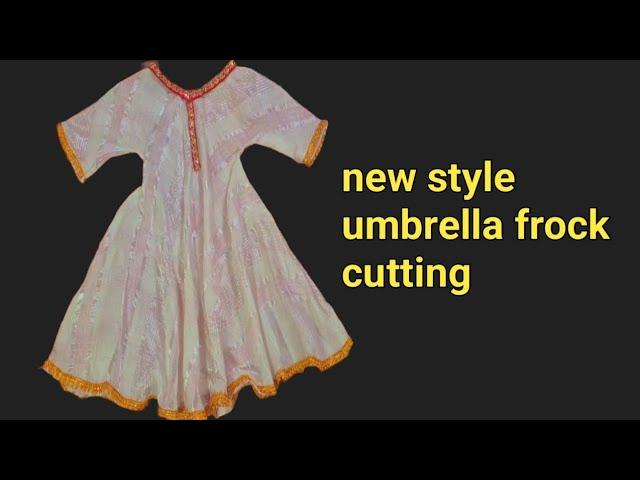 one year baby umbrella frock cutting |beginners umbrella frock cutting|cutting and stitching |#frock