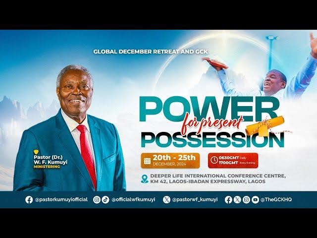 The Present Possession of Hezekiah's Healing || Pastor W.F Kumuyi