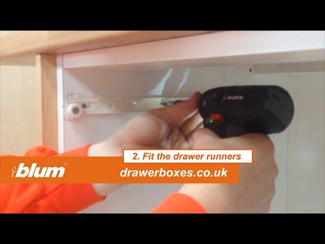 Blum Metabox - shallow replacement kitchen drawer box - 2 of 3   Fit the drawer runners