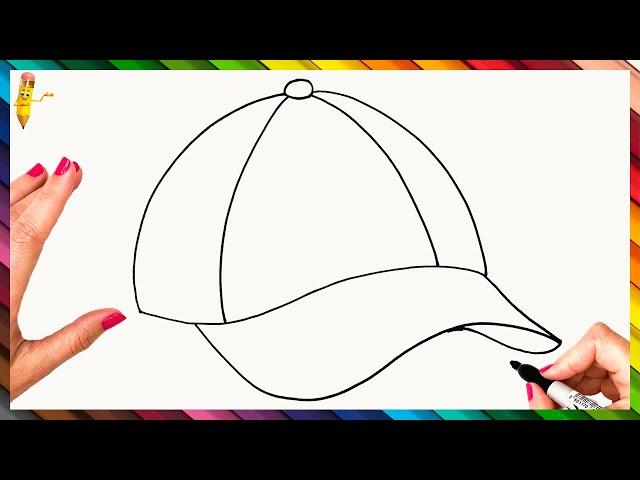 How To Draw A Cap Step By Step  Cap Drawing Easy