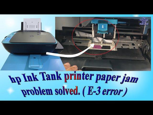 HP Ink Tank 419 printer paper jam problem solved. HP ink tank printer output tray paper jam fixed.