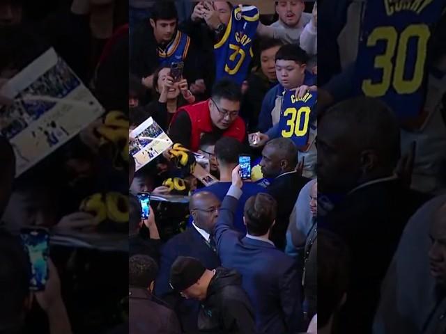 Steph GOT MOBBED at Barclays Center!