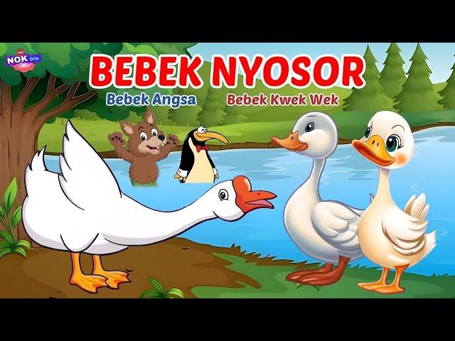 Lagu Anak - Bebek Angsa - Animasi Bebek Nyosor - Bebek  kwek kwek kwek - Lagu Anak Trending 2025