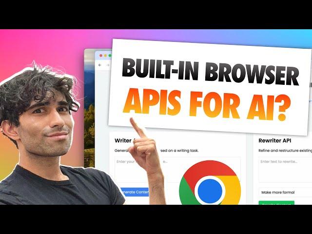 What would browser APIs for AI look like? Chrome's latest experiments