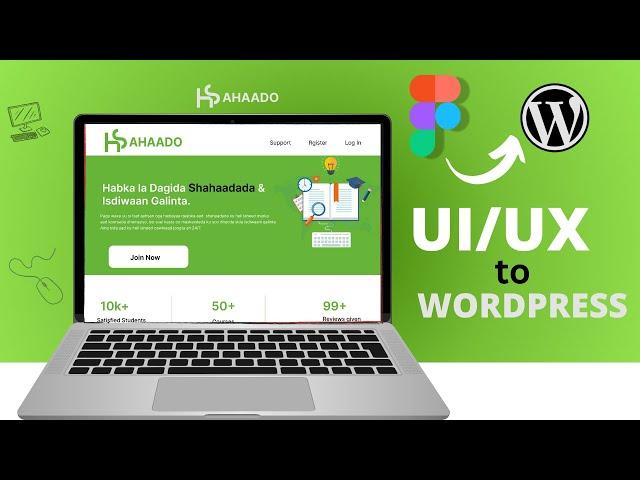 Sida website loo sameeyo wordpress website from figma UI to Wordpress (part 1)