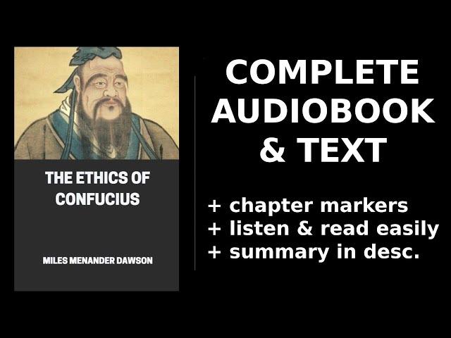 The Ethics of Confucius  By Miles Menander Dawson. FULL Audiobook