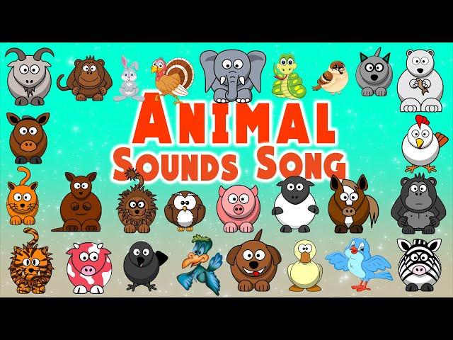 Animal Sounds Song | Animal Sounds for Babies | LittleKidsTV