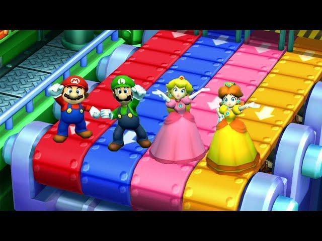 Mario Party The Top 100 MiniGames - Mario Vs Luigi Vs Peach Vs Daisy (Master CPU)