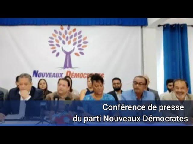 Conférence de presse du parti Nouveaux Démocrates | Richard Duval #youtube #mauritius #maurice
