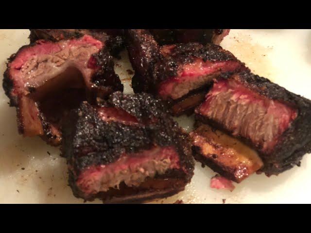 Beef Ribs Smoked #DDBBQ #SweetHeatRub #ShortRibs