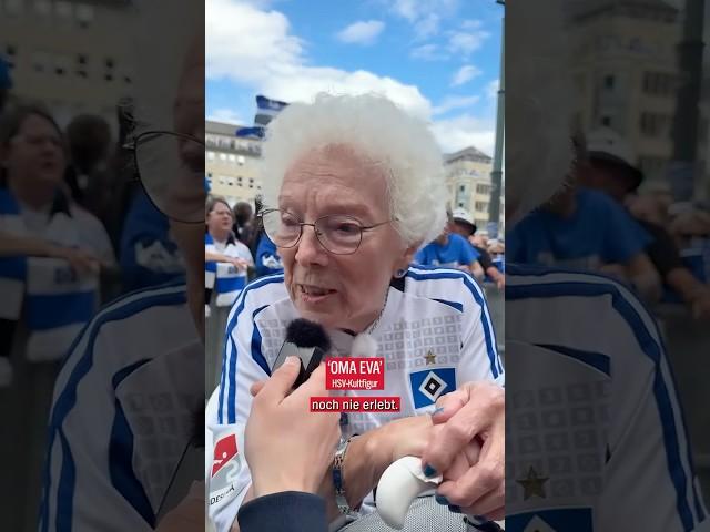 ️ Oma Eva – HSV im Herzen, seit Jahrzehnten! #shorts #hsv #fußball