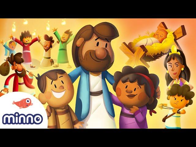 Non-Stop Bible Stories for Kids! | Minno Laugh and Grow Bible for Kids