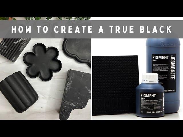 Eco Resin: How to make that TRUE BLACK in your Jesmonite | Aqua Resin