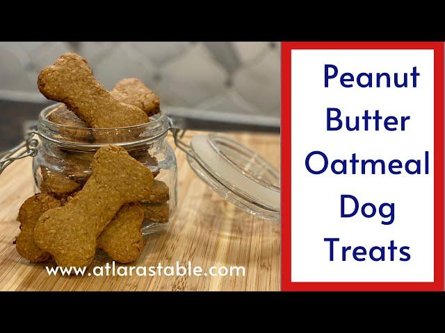 Peanut Butter Oatmeal Dog Treats