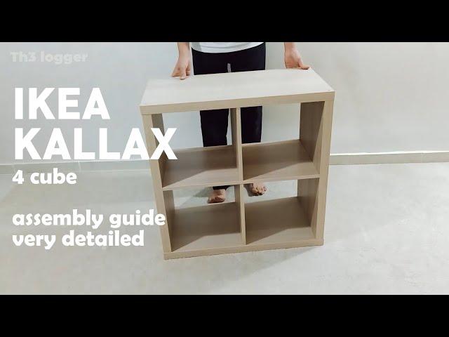 IKEA KALLAX shelving unit,  4 cube 77x77 cm assembly instructions  very detailed