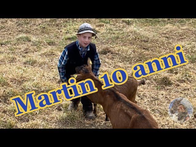 Martin 10 anni,Az.Ag.La Paloma Bianca e La Luna Rossa Dossena Val Brembana (BG)