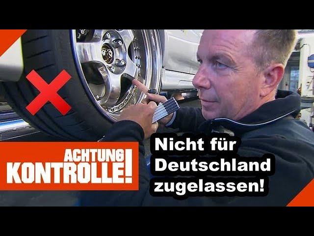 Felgen für DEUTSCHLAND nicht zugelassen!? Getunter PKW! |1/2| Kabel Eins | Achtung Kontrolle