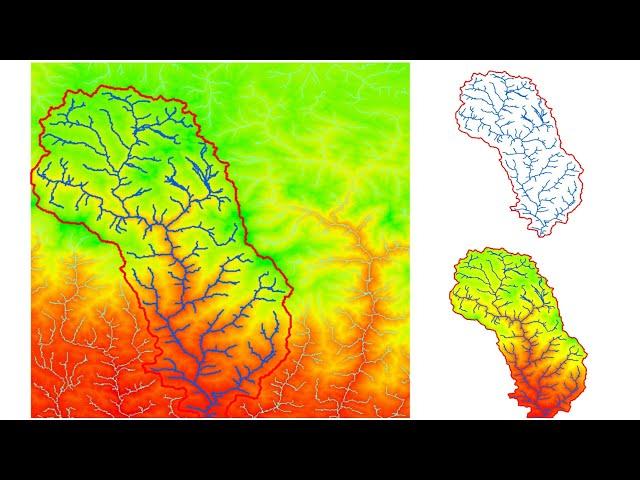 Watershed Delineation in ArcGIS | How to create Drainage Map