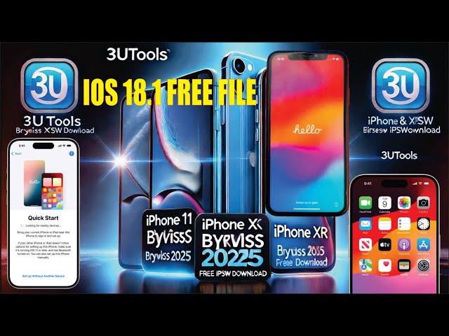 IPHONE XR BYPASS ON 3UTOOLS 2025 | | iPhone IPSW download Free