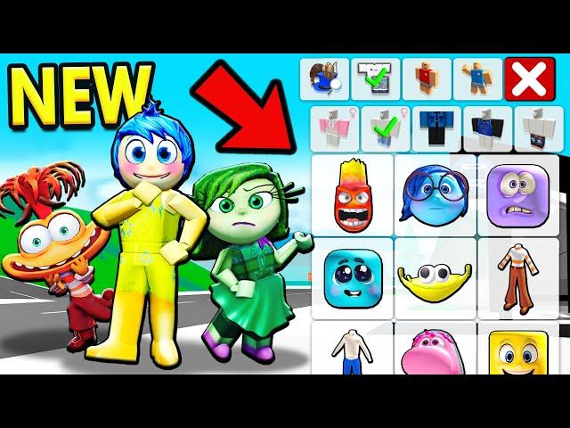 How to Dress as INSIDE OUT CHARACTERS in ROBLOX for FREE!