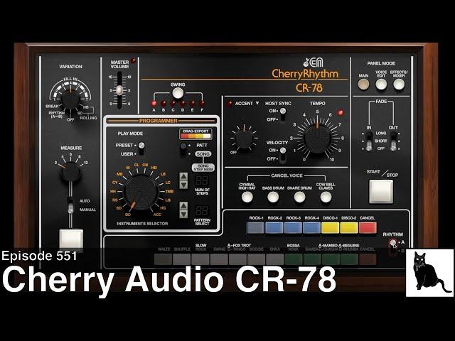 Cherry Audio CR 78: A demo and tutorial of a class rhythm machine