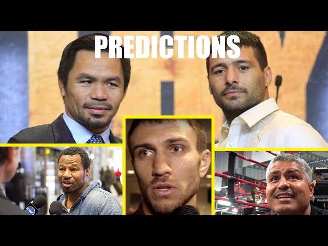 Pros Predict Manny Pacquiao Vs Lucas Matthysse