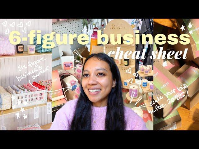 how to build a 6-figure business before 2025 // scaling your small business tips