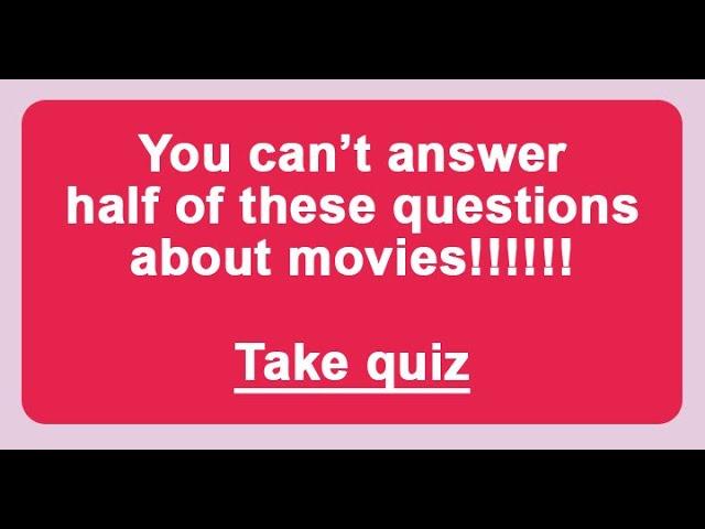 10 movie questions