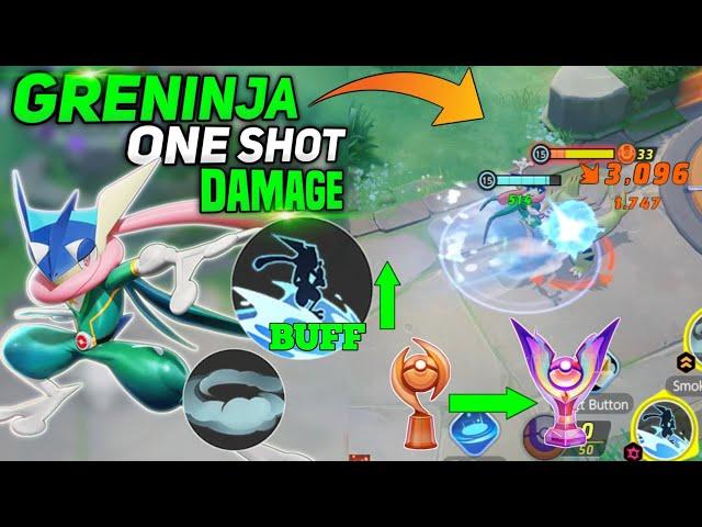 30 kills! New One Shot Build for Surf! Greninja user Must try this build 100% Pokemon unite