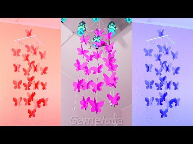 Waterfall of butterflies / Simple decor DIY