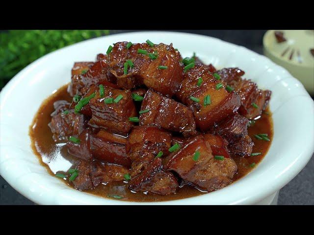 紅燒肉好吃的家常做法House-made braised pork! Vibrant red color and not greasy at all. So delicious!