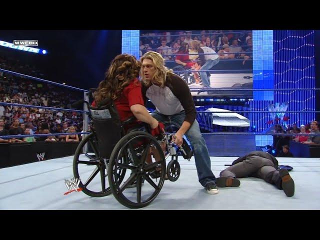 Edge goes Crazy and Destroys La Familia: WWE SmackDown August 8, 2008 HD