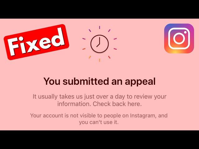 You Submitted An Appeal Instagram | Instagram You Submitted An Appeal Problem Solved