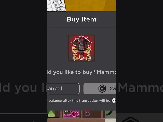 Buying perm mammoth in blox fruits???