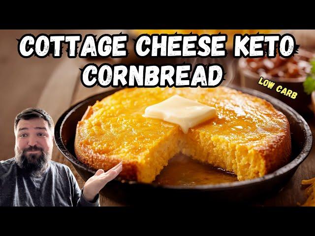 Easy Keto Cornbread Recipe! Cottage Cheese, Low Carb High Protein