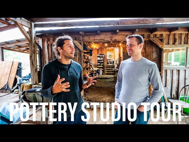 Make your POTTERY STUDIO all about the WORKFLOW!!! Matthew Kelly Pottery Studio Tour