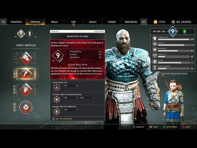 How to get ZEUS ARMOUR SET in GOD OF WAR