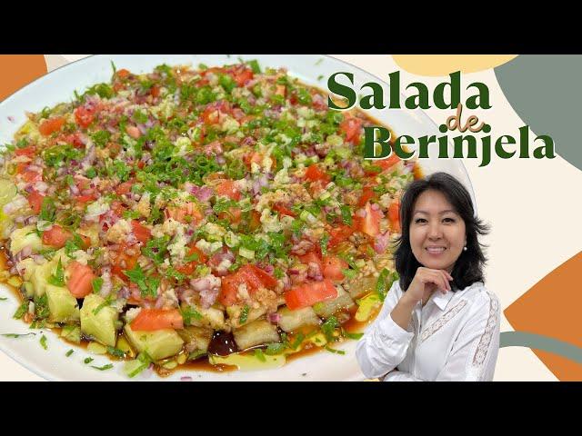 SALADA DE BERINJELA NO MICROONDAS | Salada simples, fácil e muito saborosa