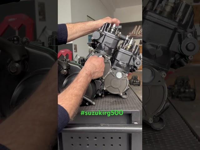 Newly rebuilt Suzuki RG500 engine going into a bike soon! #rg500 #suzuki #2stroke