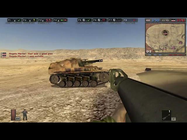 Battlefield 1942 Angela Merkel - it starts 1 vs 1